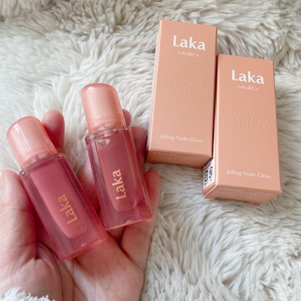 ジェリーイングヌードグロス/Laka/リップグロスを使ったクチコミ(1枚目)