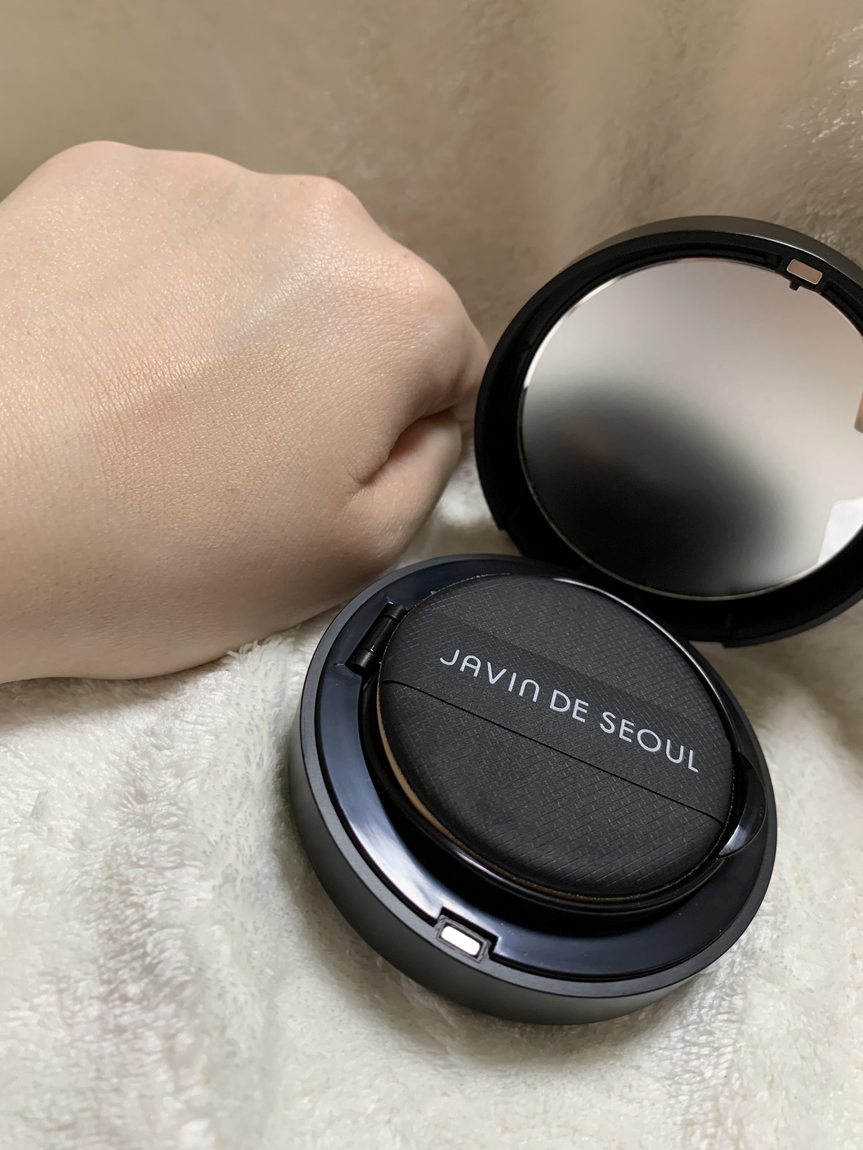 ジャビンドゥソウル ウインクファンデーションパクト/Javin De Seoul/クッションファンデーションを使ったクチコミ（3枚目）