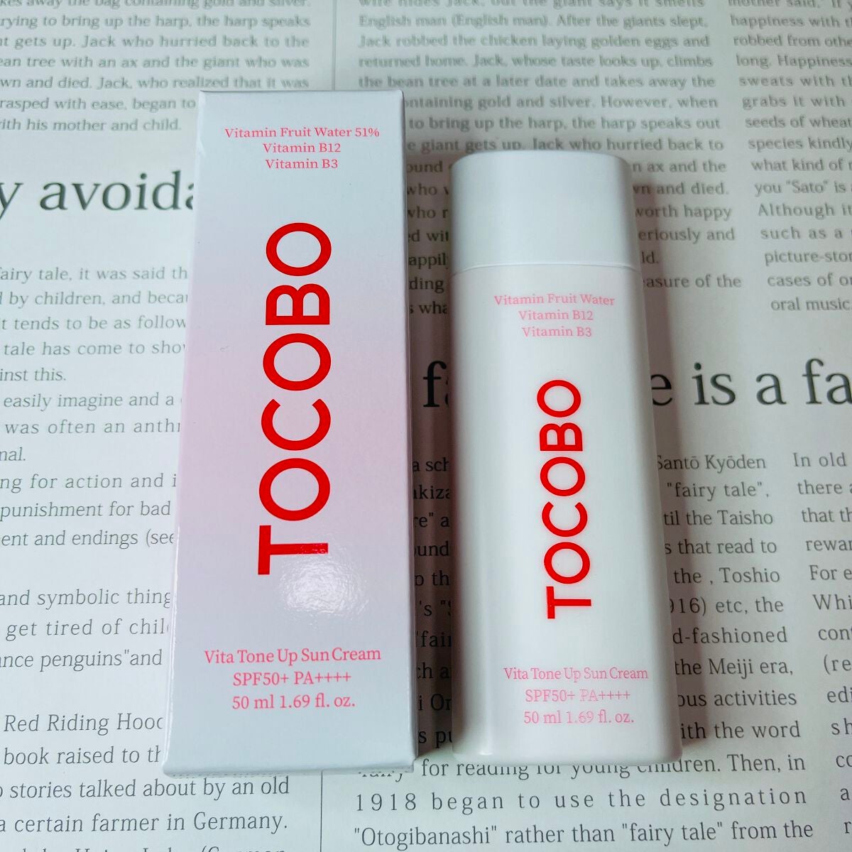 ビタトーンアップサンクリーム/TOCOBO/日焼け止めクリームを使ったクチコミ(1枚目)