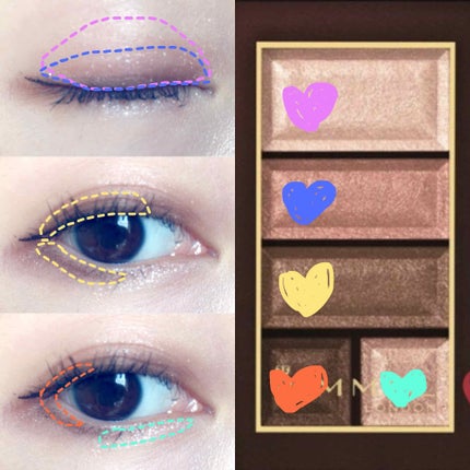 ショコラスウィート アイズ/リンメル ロンドン/アイシャドウパレットを使ったクチコミ(3枚目)