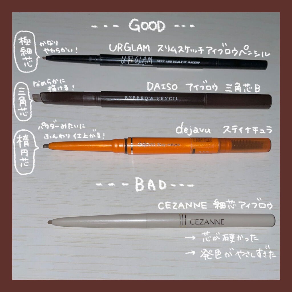 パウダーペンシルアイブロウ/デジャヴュ/アイブロウペンシルを使ったクチコミ(4枚目)