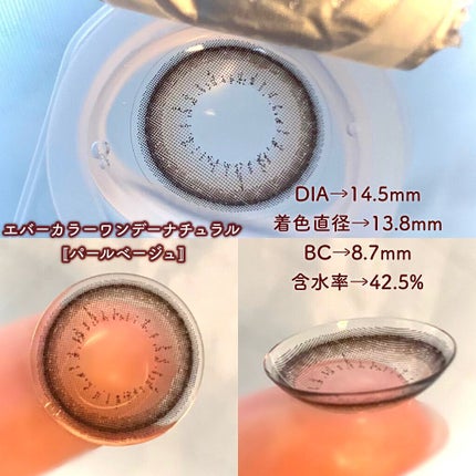 エバーカラーワンデー ナチュラル/エバーカラー/ワンデー(1DAY)カラコンを使ったクチコミ(2枚目)