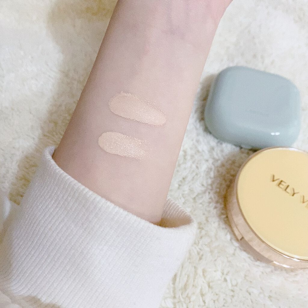 はちみつツヤ肌クッションファンデ/VELY VELY/クッションファンデーションを使ったクチコミ（2枚目）