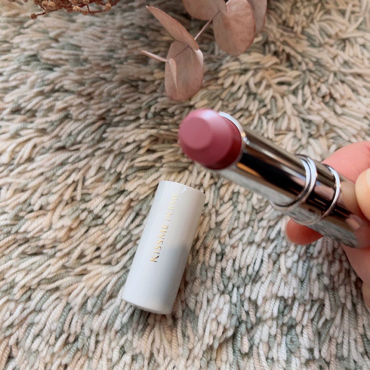 ソフトマットルージュ 01 ドライローズ/キスミー フェルム/口紅を使ったクチコミ（2枚目）