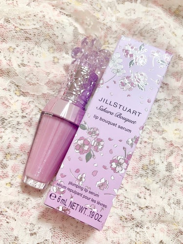 ジルスチュアート　クリスタルブルーム　リップブーケ セラム 105 cherry blossom petals＜サクラブーケ＞ （限定））/JILL STUART/リップケア・リップクリームを使ったクチコミ（2枚目）