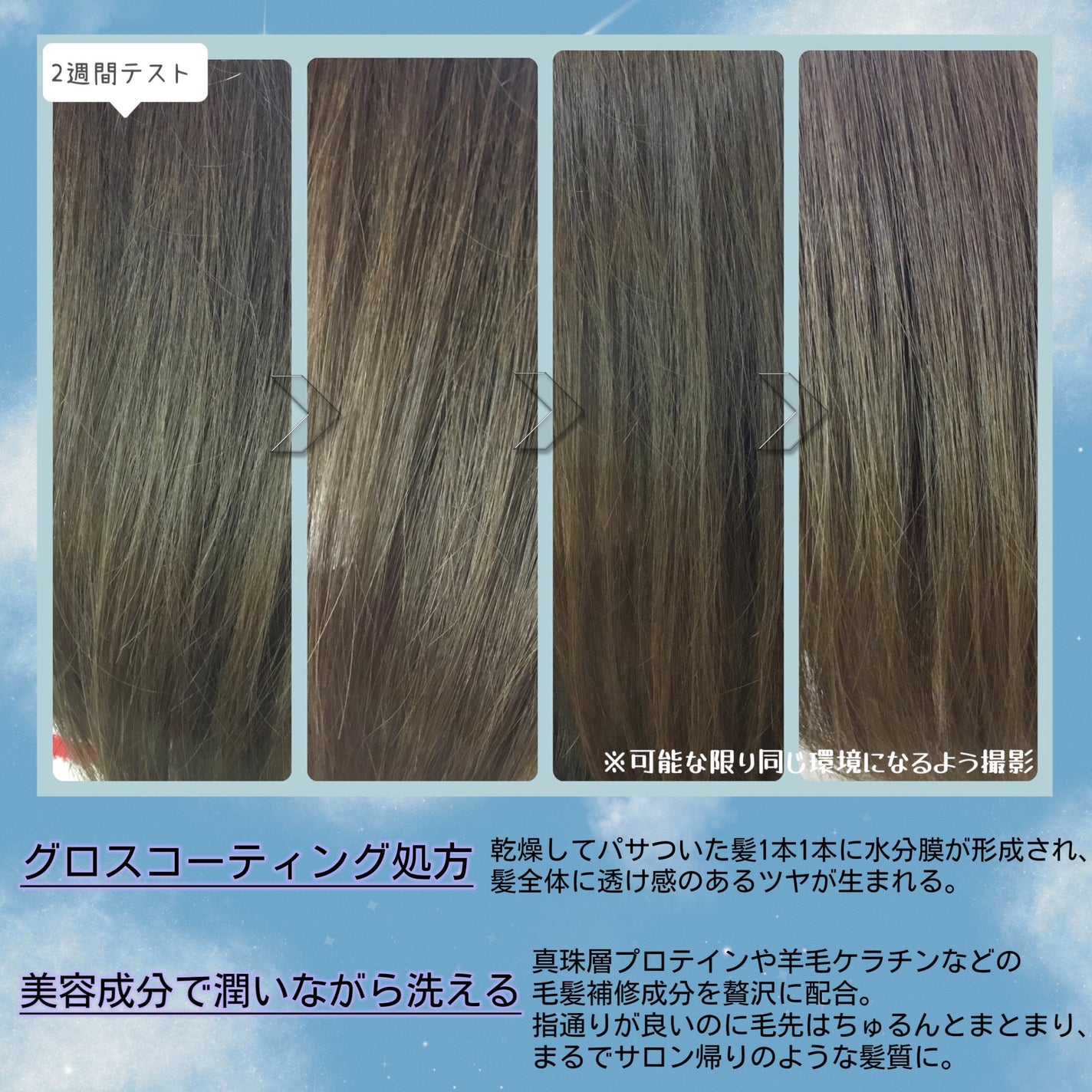 シースルーグロスシャンプー/トリートメント/rasica/市販シャンプーを使ったクチコミ(3枚目)