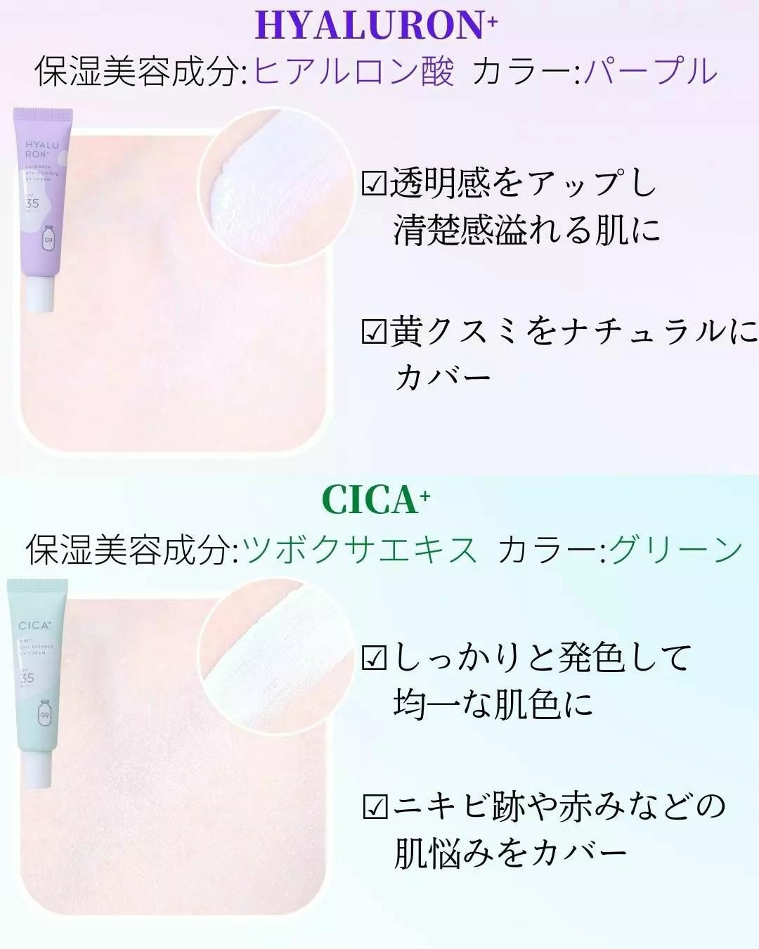 ウユエッセンス UVクリーム/G9SKIN/日焼け止めクリームを使ったクチコミ(3枚目)