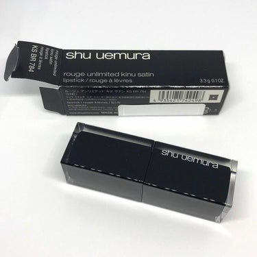 shu uemura ルージュ アンリミテッド キヌ サテンのクチコミ「shu uemura/

rouge unlimited/
kinu satin/
KS BR.....」（1枚目）