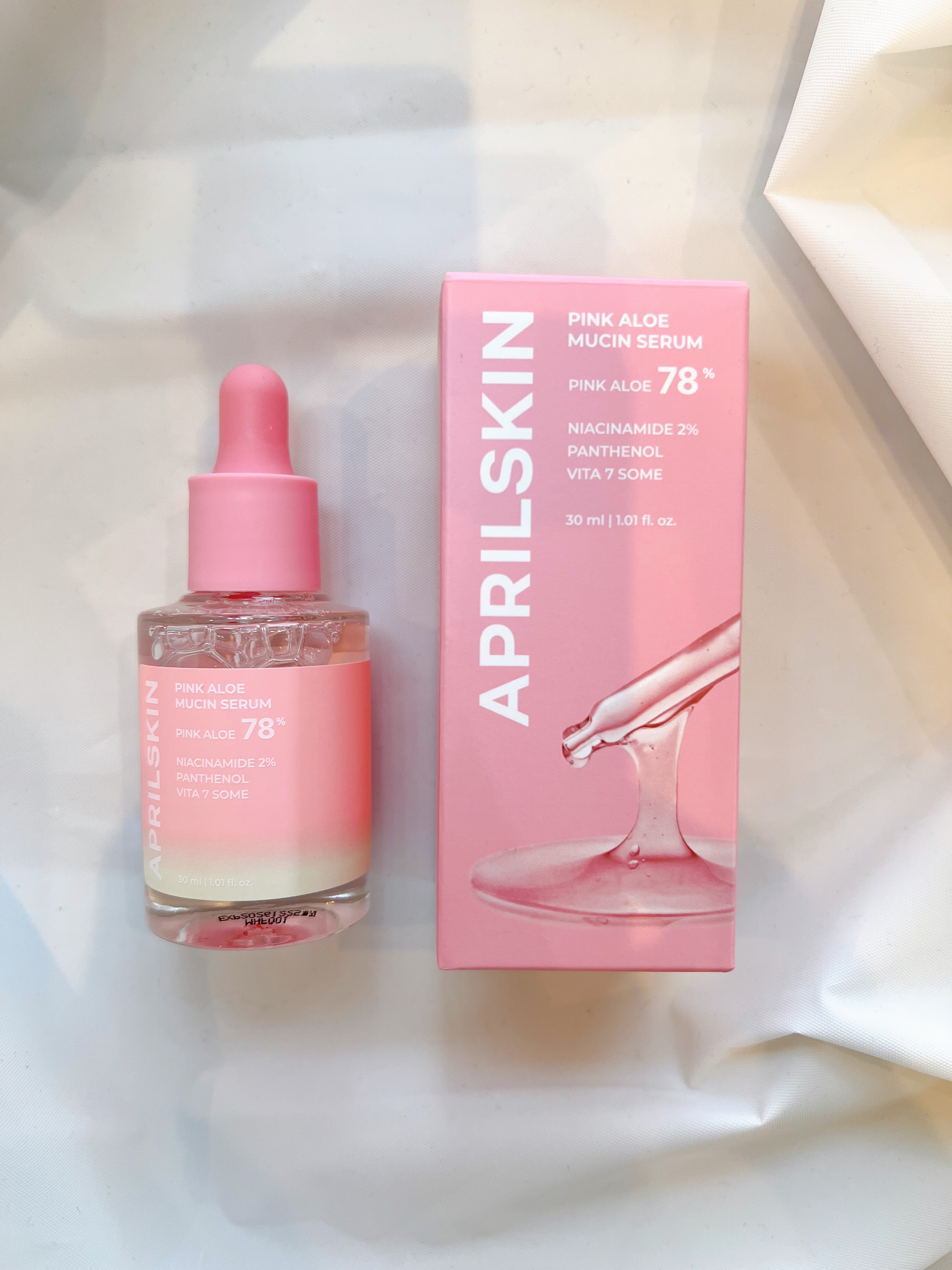 ピンクアロエムチンセラム/APRILSKIN/美容液を使ったクチコミ（1枚目）