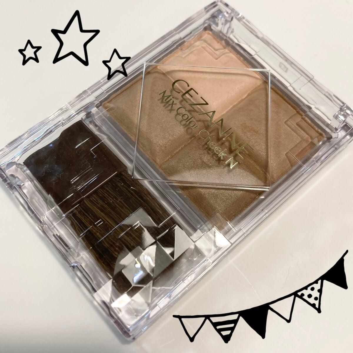 ミックスカラーチークN/CEZANNE/パウダーチークを使ったクチコミ(2枚目)