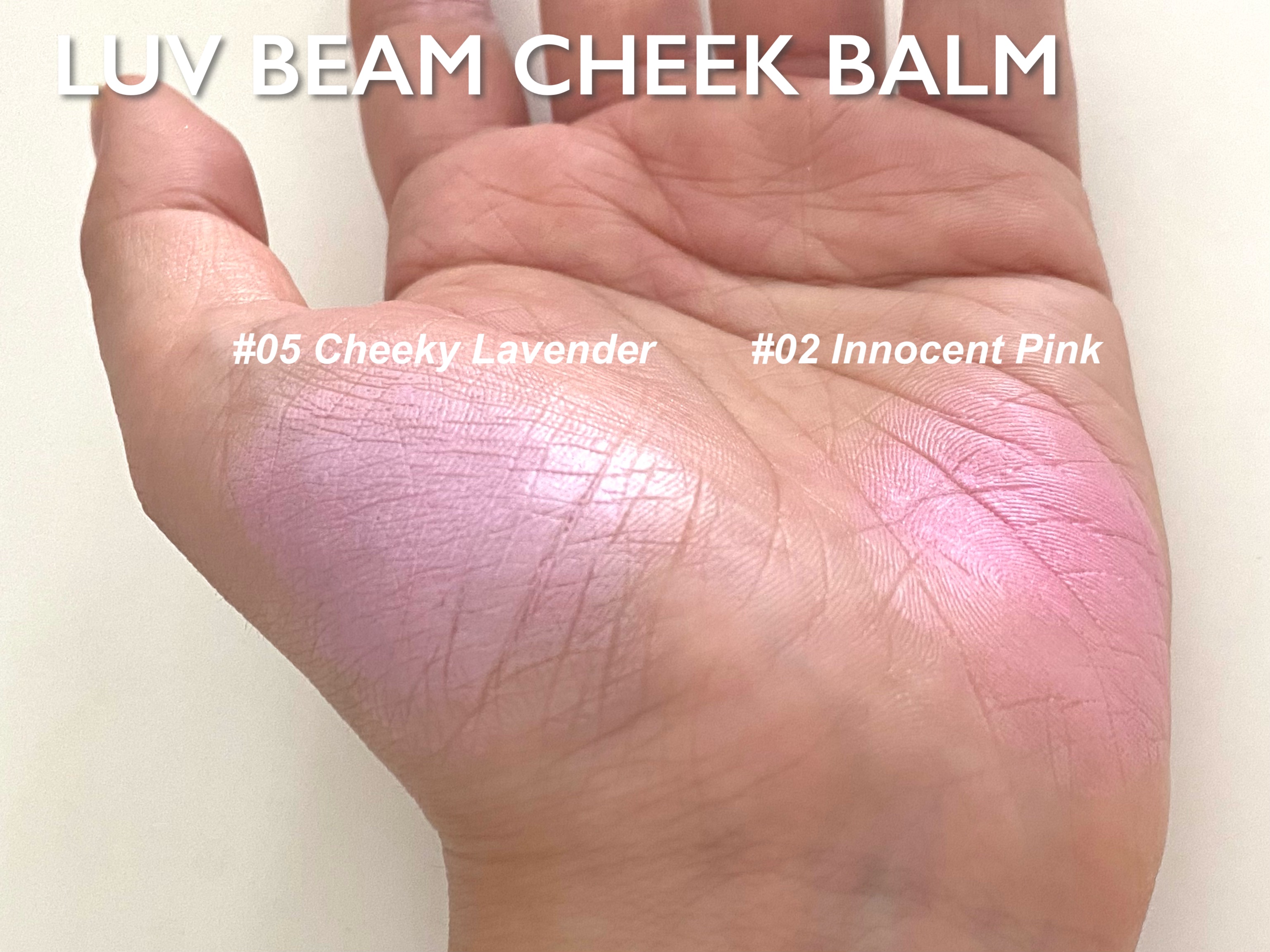ラヴ ビーム チークバーム 05 チーキーラベンダー/lilybyred/ジェル・クリームチークを使ったクチコミ（3枚目）