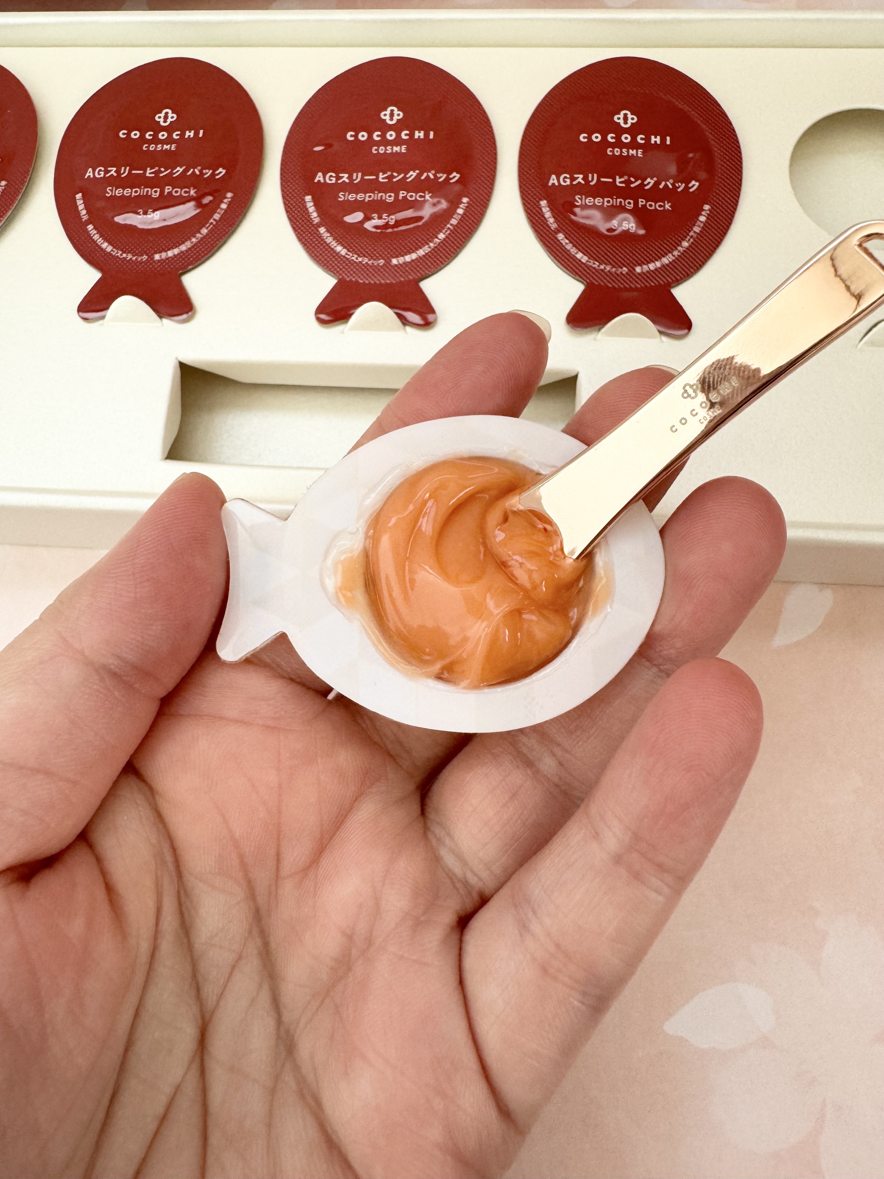 ココチ AG スリーピングパック N/COCOCHI/フェイスクリームを使ったクチコミ（3枚目）