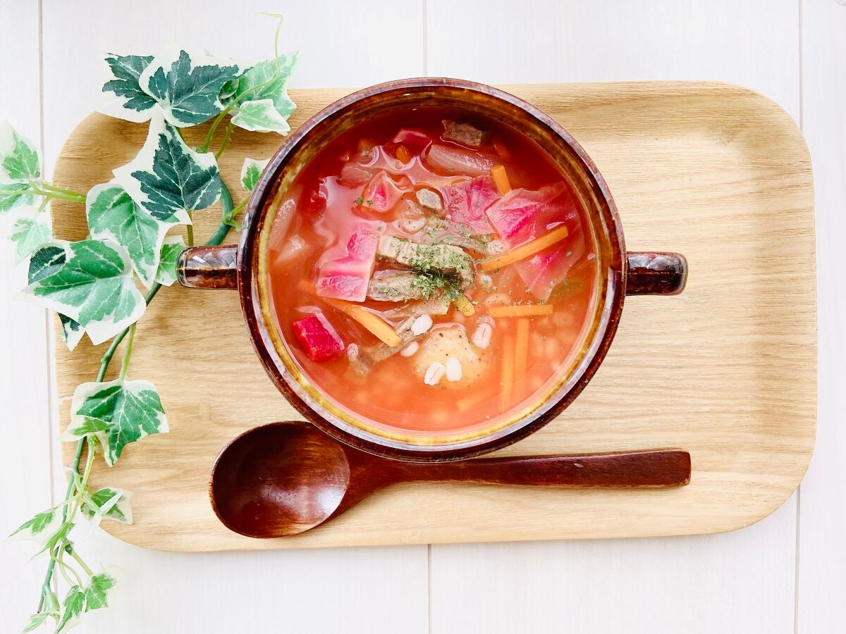 もち麦スープ/ラコックマルシェ/低糖質食品を使ったクチコミ(9枚目)