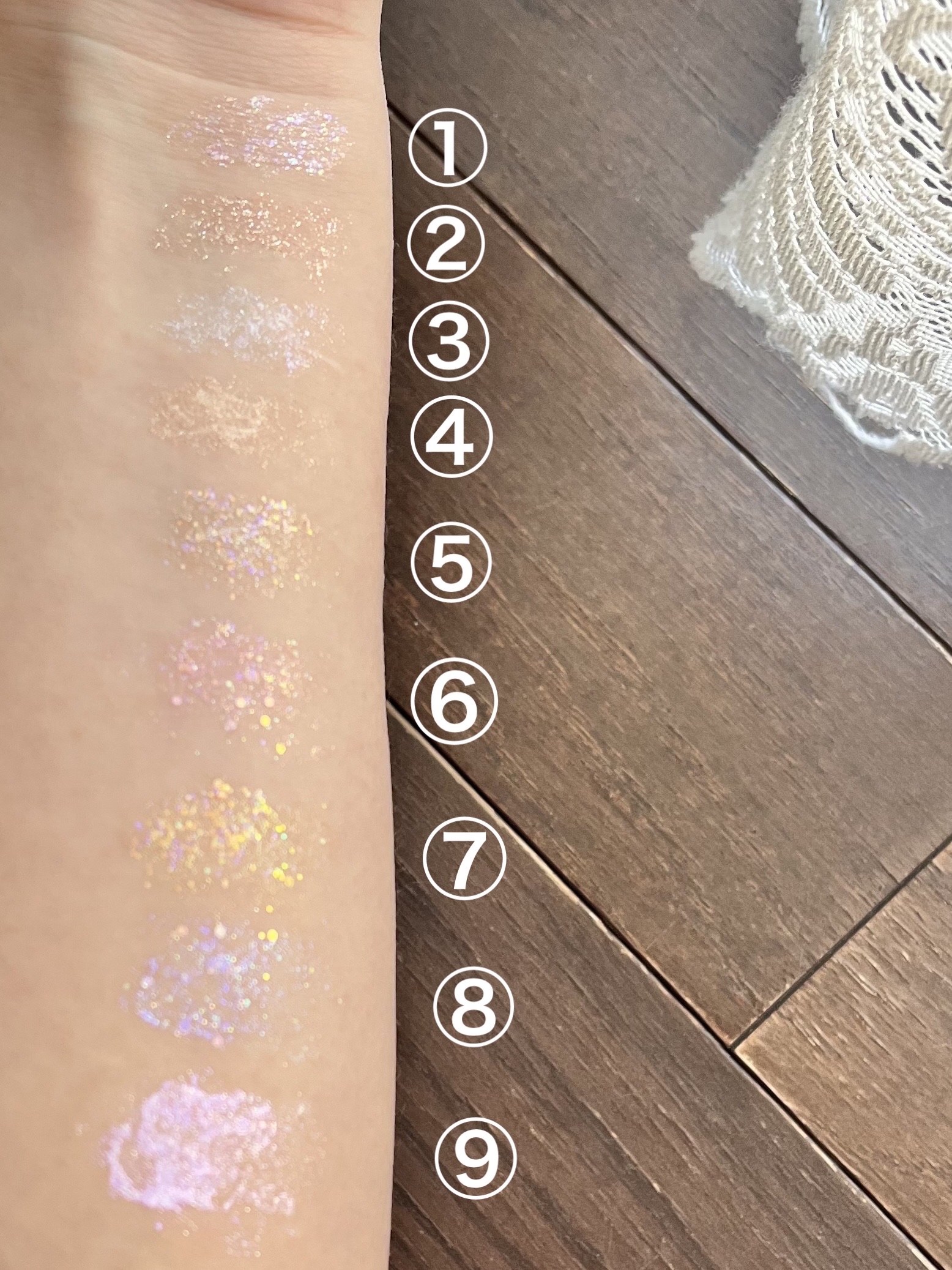 リキッド グリッター シャドウ/rom&nd/グリッターを使ったクチコミ（2枚目）