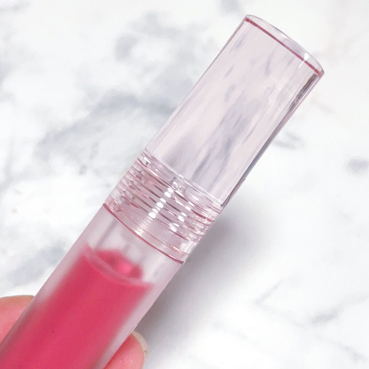 グラッセリップティント 01 オウンピンク/mude./リップティントを使ったクチコミ（2枚目）