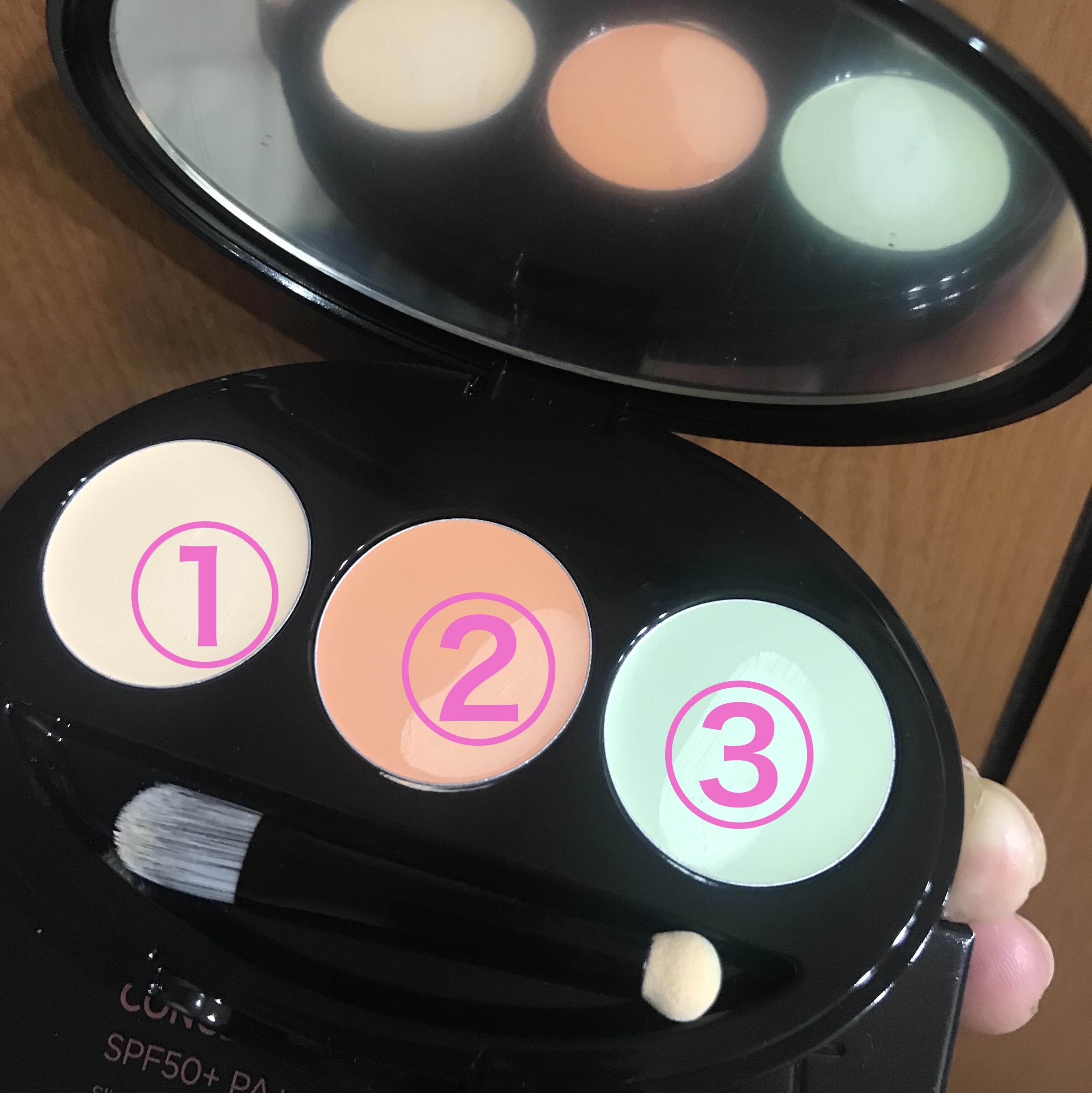 マスクフィット コンシーラーパレット/TIRTIR(ティルティル)/パレットコンシーラーを使ったクチコミ（2枚目）