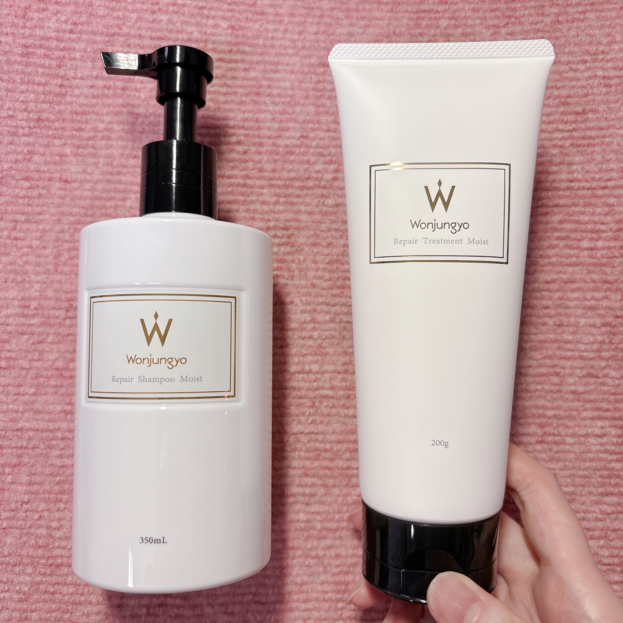 ウォンジョンヨ リペアシャンプー モイスト／リペアトリートメント モイスト/Wonjungyo/市販シャンプーを使ったクチコミ（1枚目）