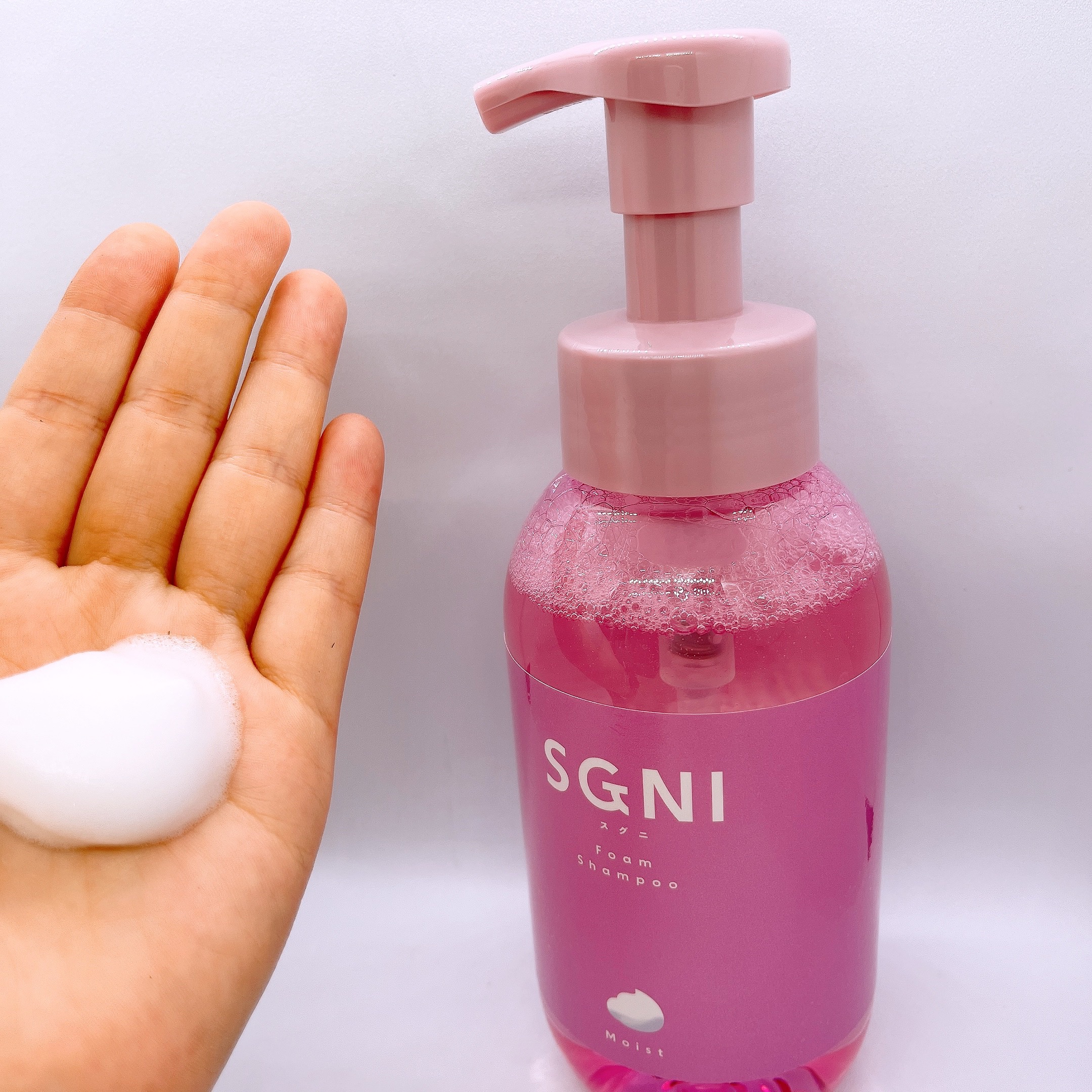 モイスト泡シャンプー〈フローラルムスクの香り〉 本体（480ｍL）/SGNI/市販シャンプーを使ったクチコミ（2枚目）