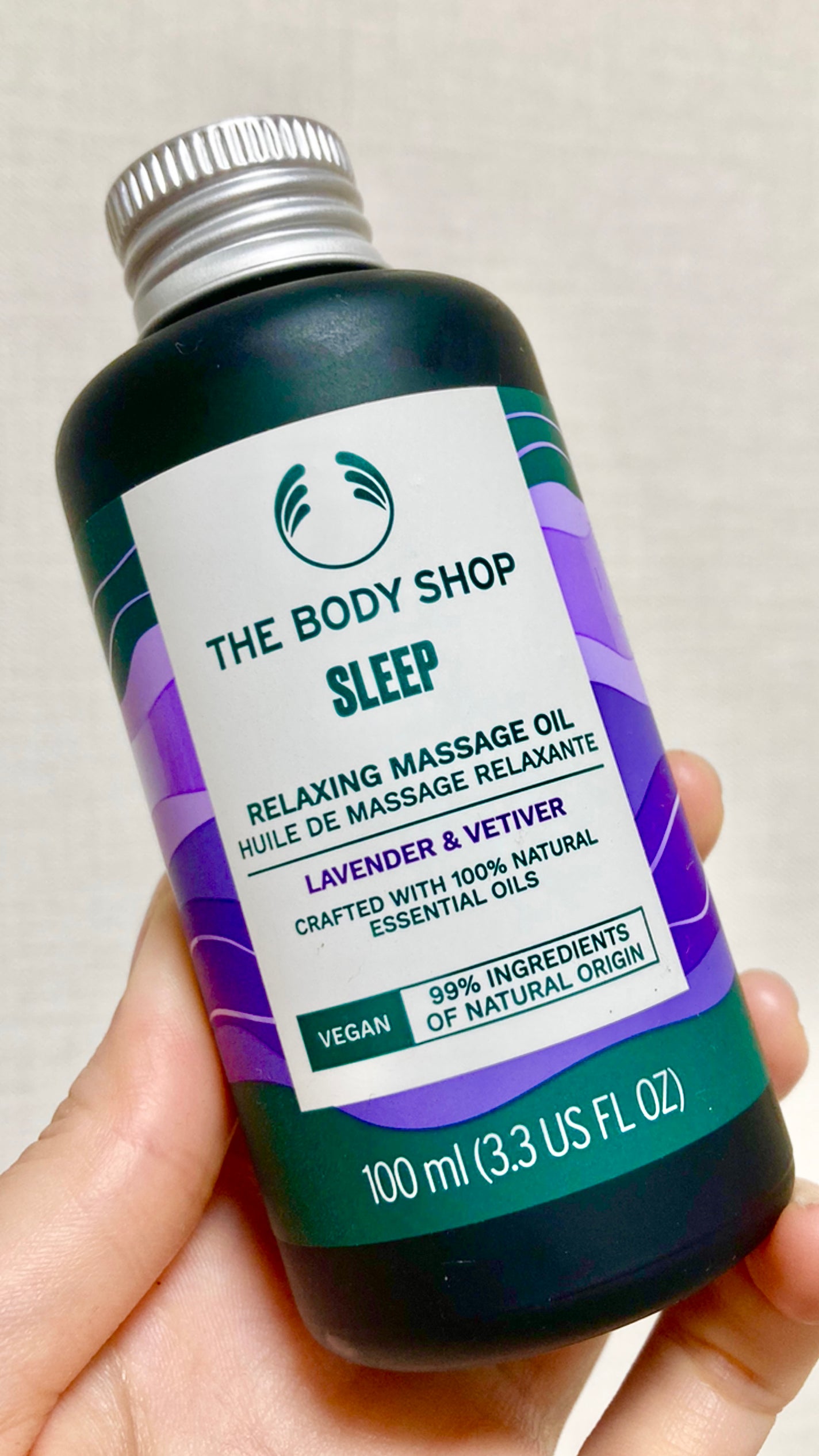 ウェルネス マッサージオイル ラベンダー&ベチバー/THE BODY SHOP/ボディオイルを使ったクチコミ(1枚目)