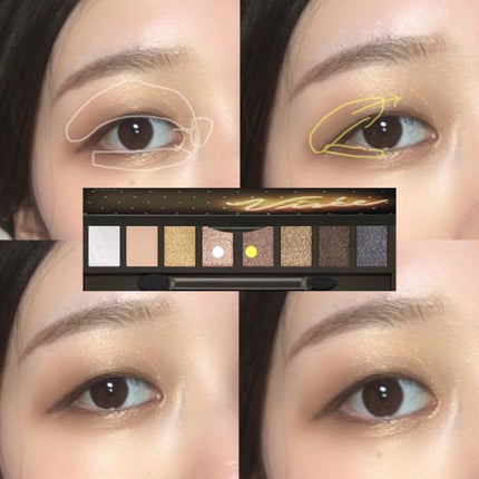 グラマラスリッチ アイパレット (クリスマスコフレ 2018)/Visée/メイクアップキットを使ったクチコミ(2枚目)