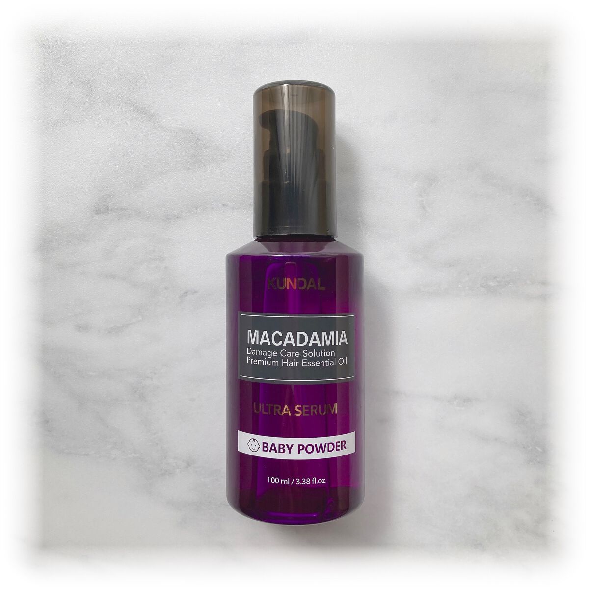 クンダル マカダミア ウルトラヘアセラム  ベビーパウダー(Baby Powder)/KUNDAL/ヘアオイルを使ったクチコミ（1枚目）