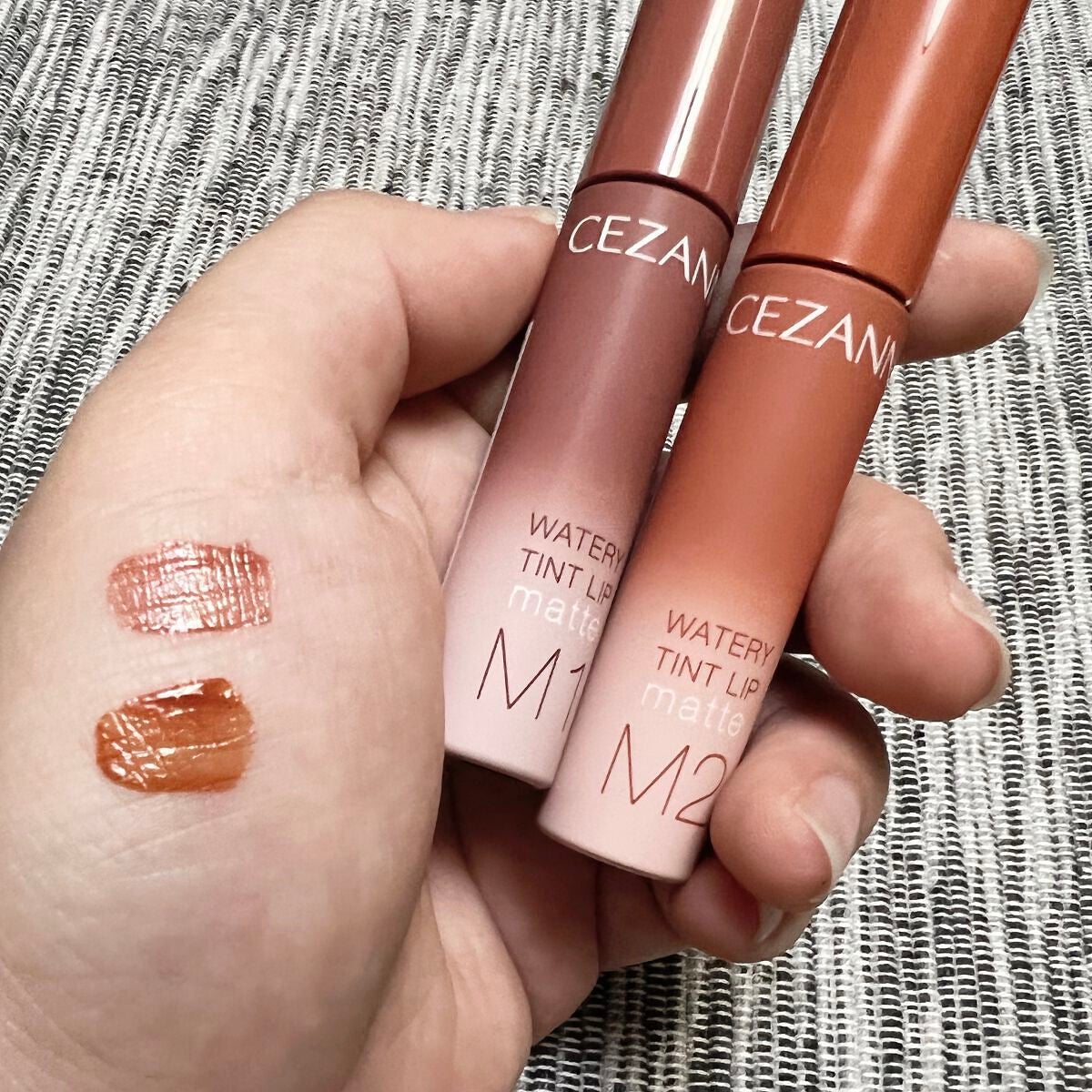 ウォータリーティントリップ マット/CEZANNE/リップティントを使ったクチコミ(2枚目)