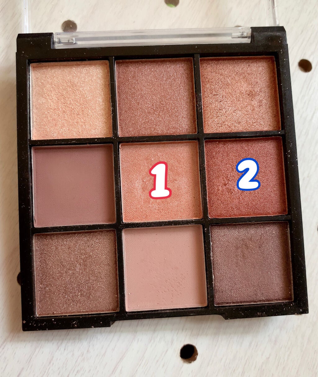 UR GLAM BLOOMING EYE COLOR PALETTE/U R GLAM/アイシャドウパレットを使ったクチコミ(4枚目)