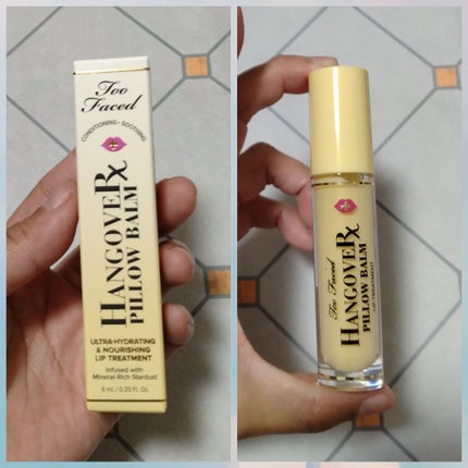 ~トゥー フェイスド ハングオーバー~ ピロー バーム リップ トリートメント バナナ キス /Too Faced/リップ美容液を使ったクチコミ(1枚目)