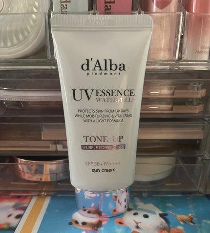 ダルバ ウォータフル トーンアップ サンクリーム(パープル)/ダルバ/日焼け止めクリームを使ったクチコミ(1枚目)