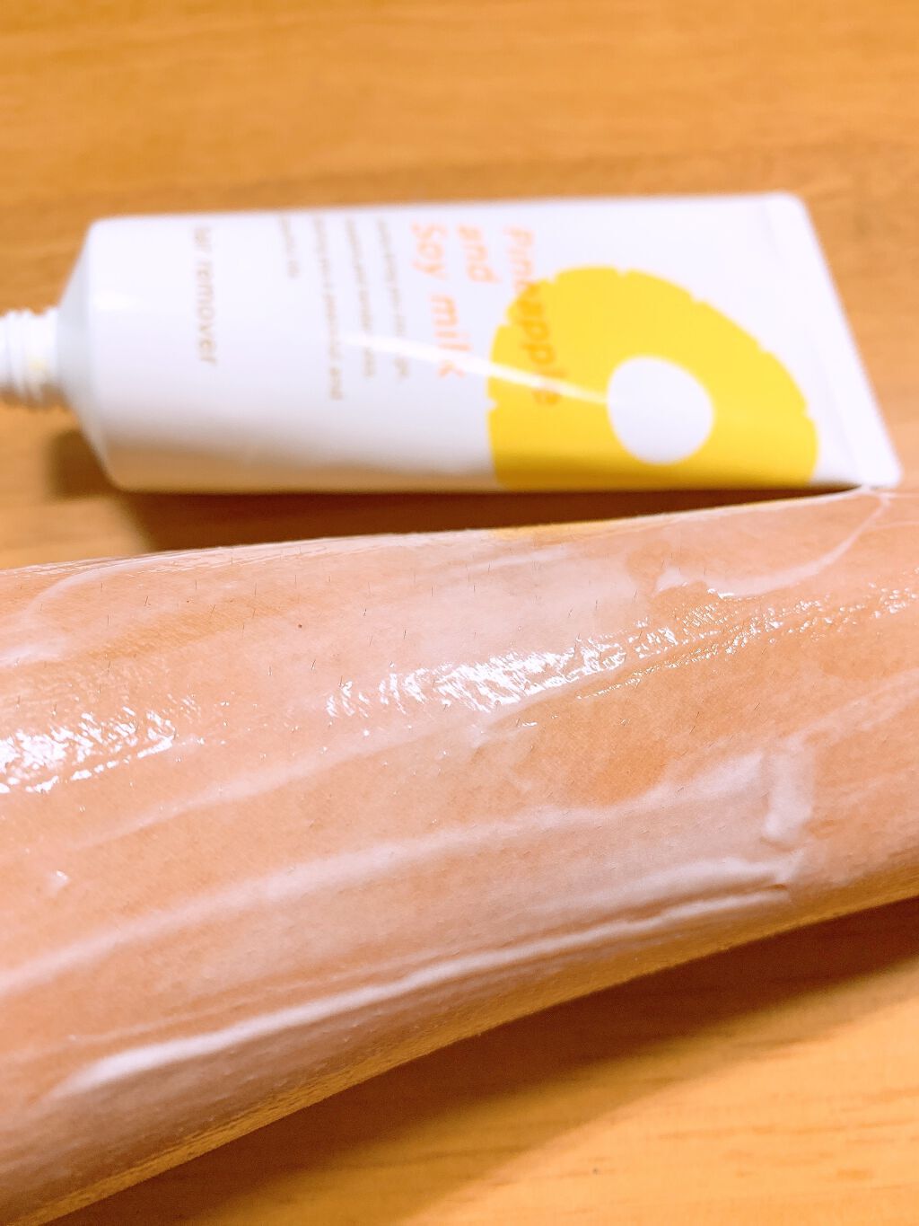 パイナップル豆乳除毛クリーム/鈴木ハーブ研究所/除毛クリームを使ったクチコミ(4枚目)