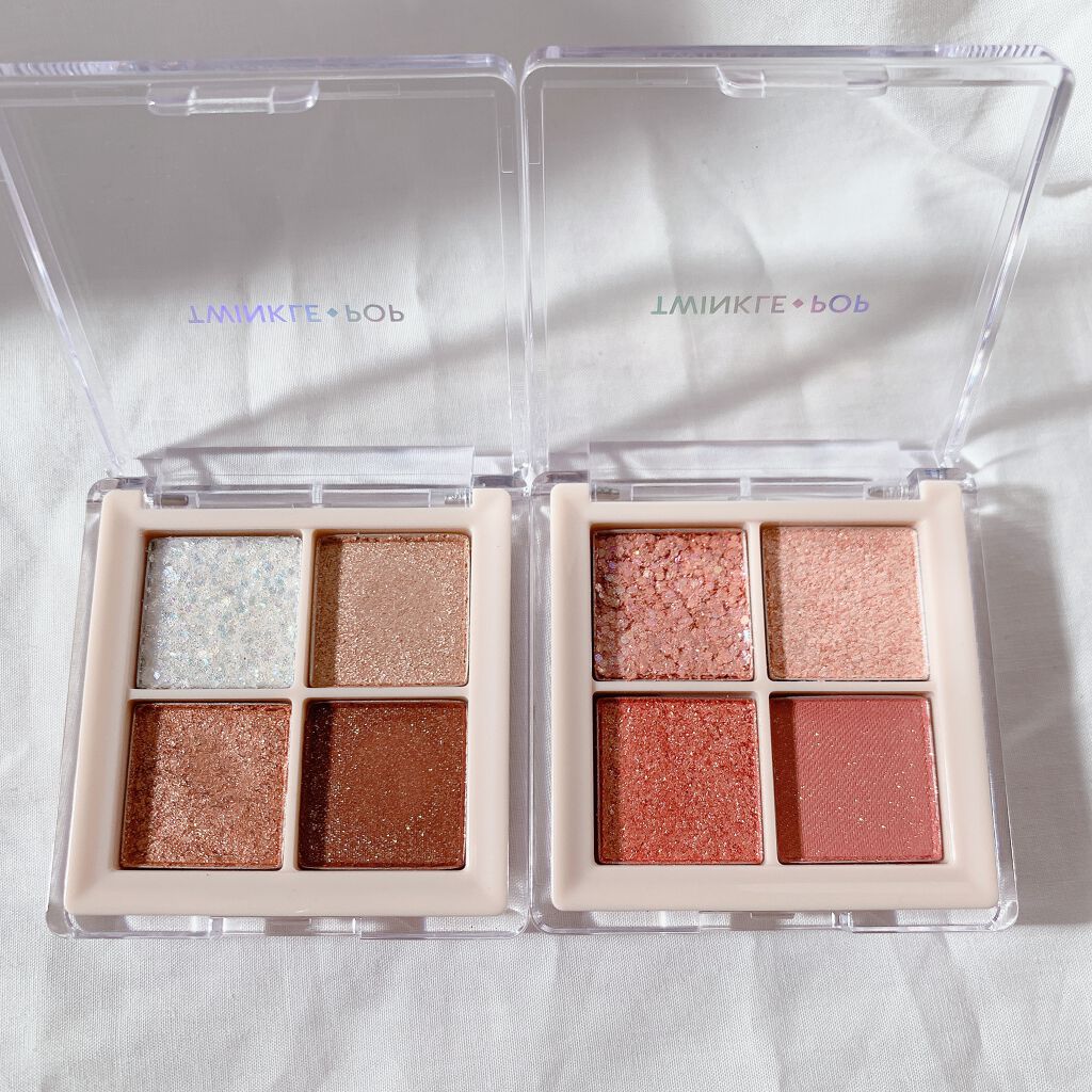 TWINKLE POP Pearl Flex Glitter Eye Palette/CLIO/アイシャドウパレットを使ったクチコミ（3枚目）