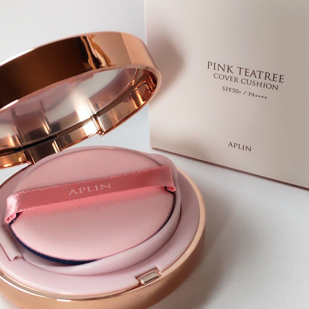 ピンクティーツリーカバークッション/APLIN/クッションファンデーションを使ったクチコミ（2枚目）