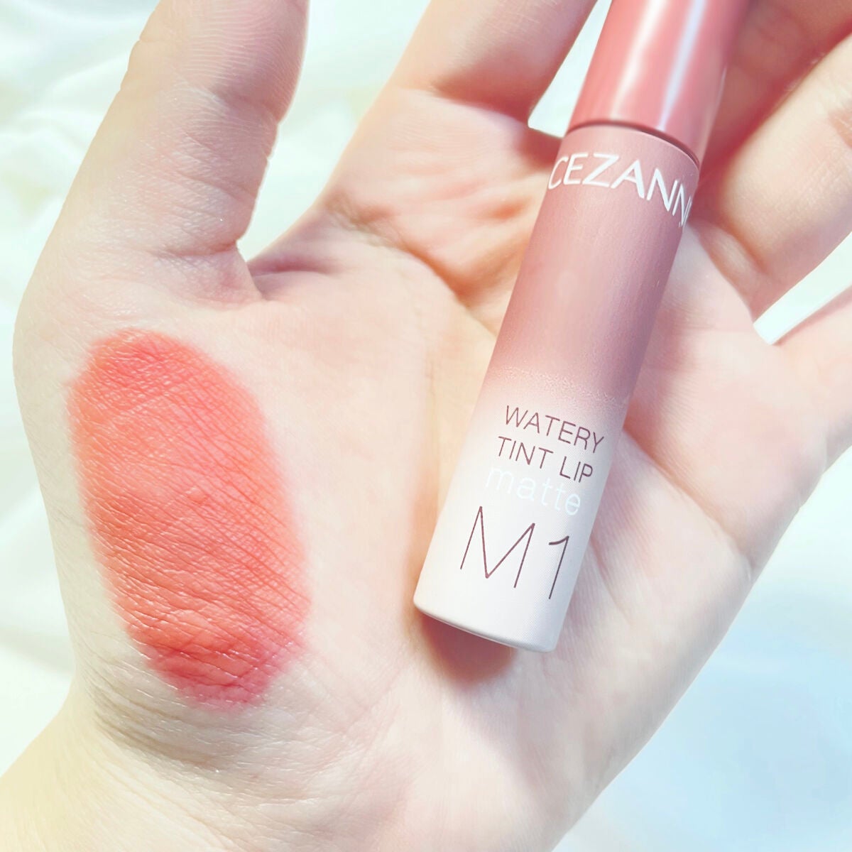 ウォータリーティントリップ マット/CEZANNE/リップティントを使ったクチコミ(3枚目)