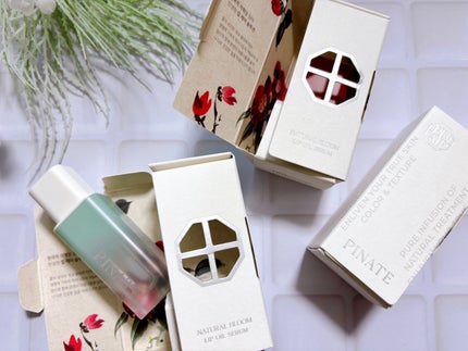 ナチュラルブルームリップオイルセラム 3色セット/PINATE/リップグロスを使ったクチコミ(2枚目)