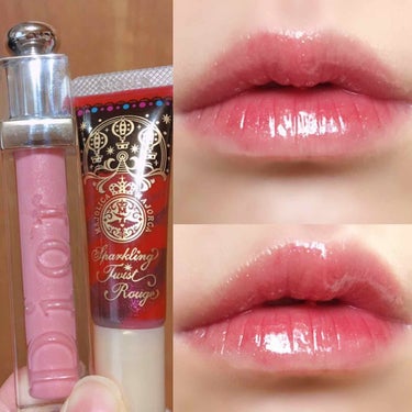 ●マジョリカ マジョルカ スパークリングツイストルージュ 赤い夜の月🌙🌹

●Dior addict gloss ２６７番 NUIT DE JUIN

最近新作cosmeを買ってないので既存のcosme