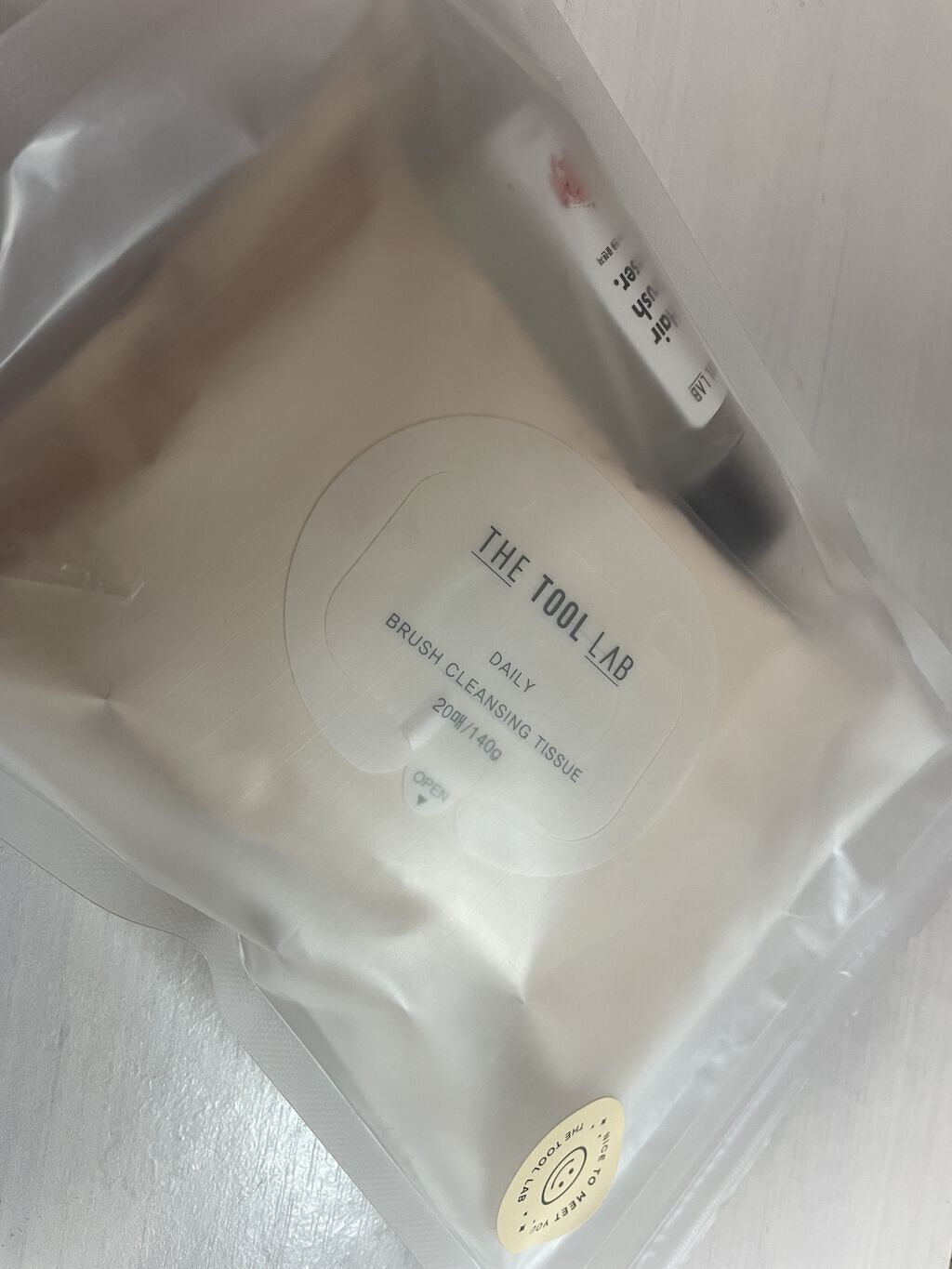 ブラシクレンジングシート/THE TOOL LAB/その他化粧小物を使ったクチコミ（1枚目）