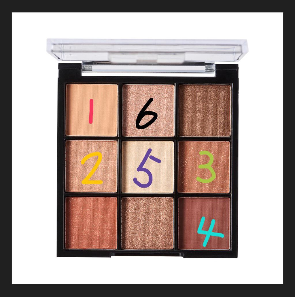 UR GLAM BLOOMING EYE COLOR PALETTE/U R GLAM/アイシャドウパレットを使ったクチコミ(4枚目)