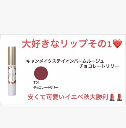 ステイオンバームルージュ/キャンメイク/口紅を使ったクチコミ(1枚目)