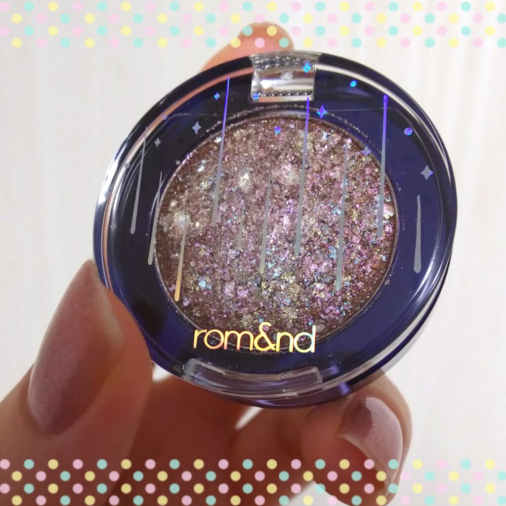 グリッター シャドウ カラー/rom&nd/グリッターを使ったクチコミ（1枚目）
