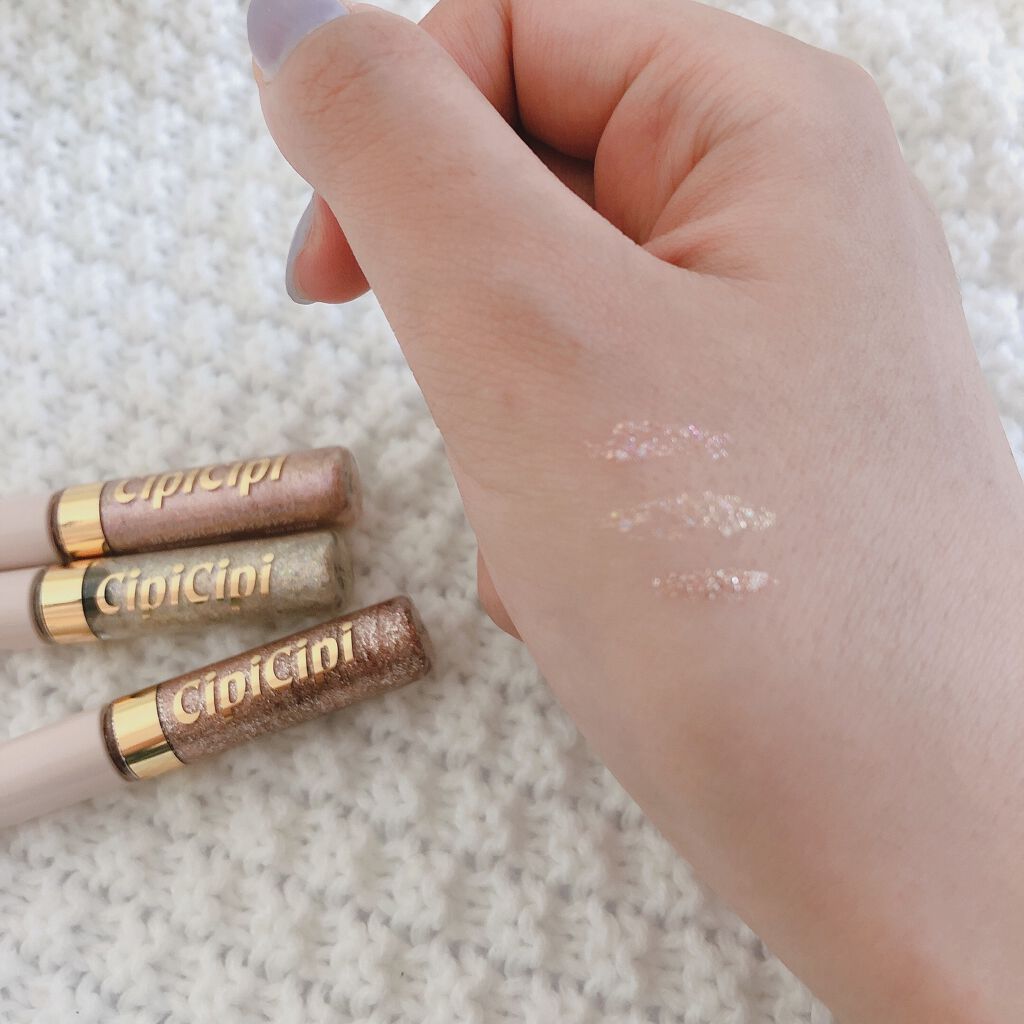 グリッターイルミネーションライナー/CipiCipi/リキッドアイライナーを使ったクチコミ(2枚目)