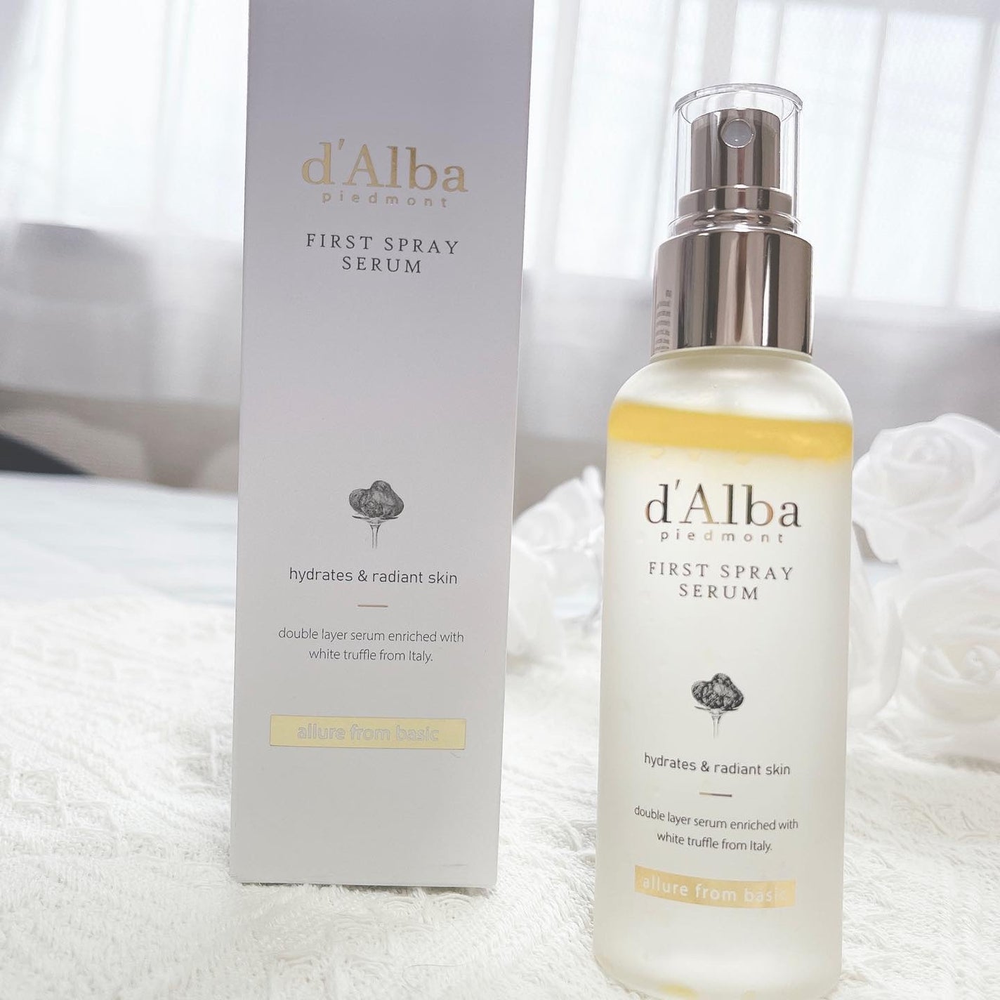 ダルバ ホワイトトリュフファーストスプレーセラム/ダルバ/ミスト状化粧水を使ったクチコミ(4枚目)