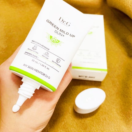 グリーンマイルドアップサンプラス/Dr.G/日焼け止めクリームを使ったクチコミ(3枚目)