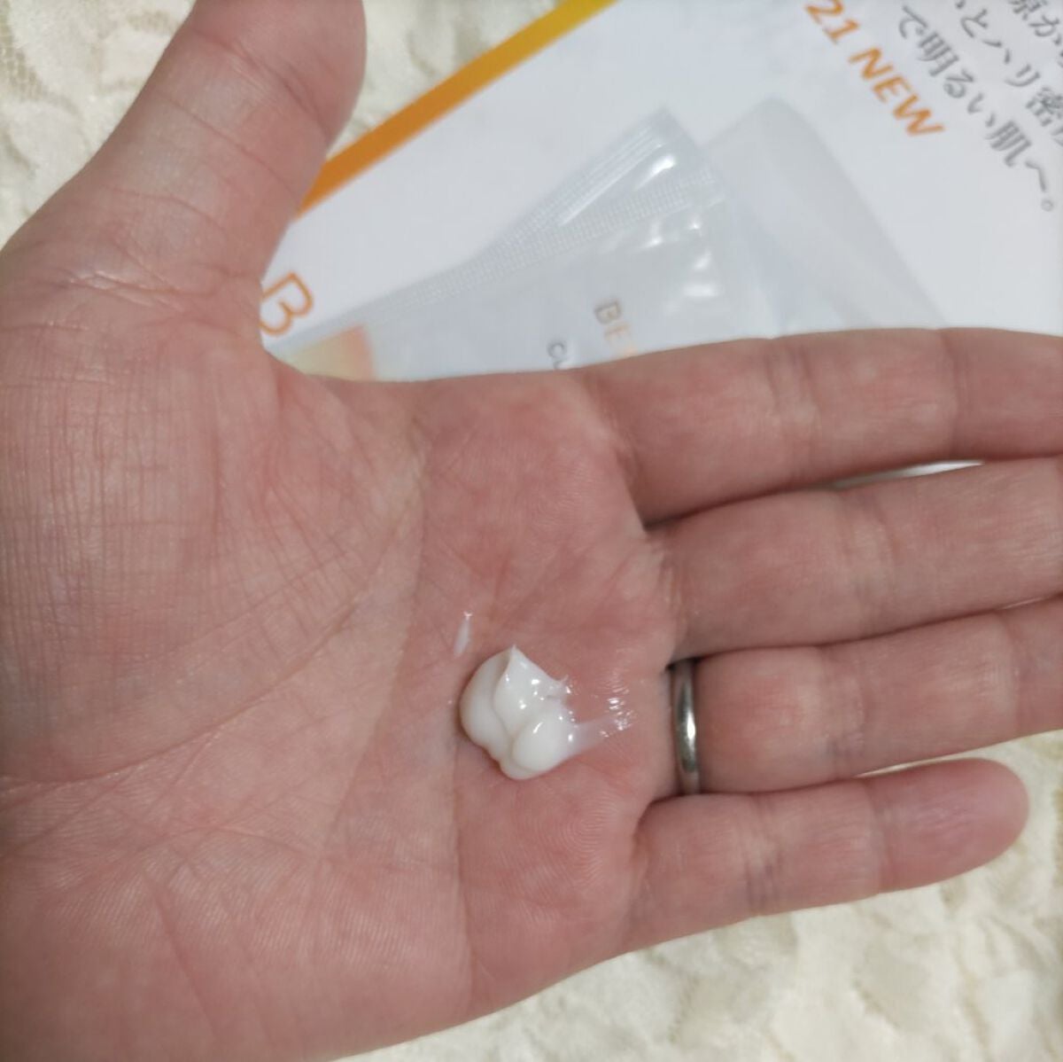 クリアバウンスクリーム /BENEFIQUE/フェイスクリームを使ったクチコミ(4枚目)