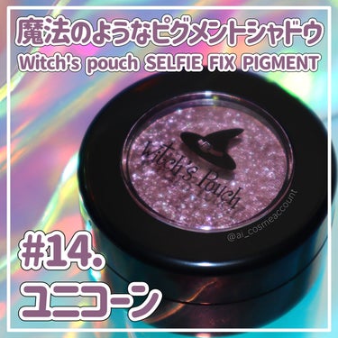 セルフィーフィックスピグメント 14 ユニコーン/Witch's Pouch/シングルアイシャドウを使ったクチコミ（1枚目）