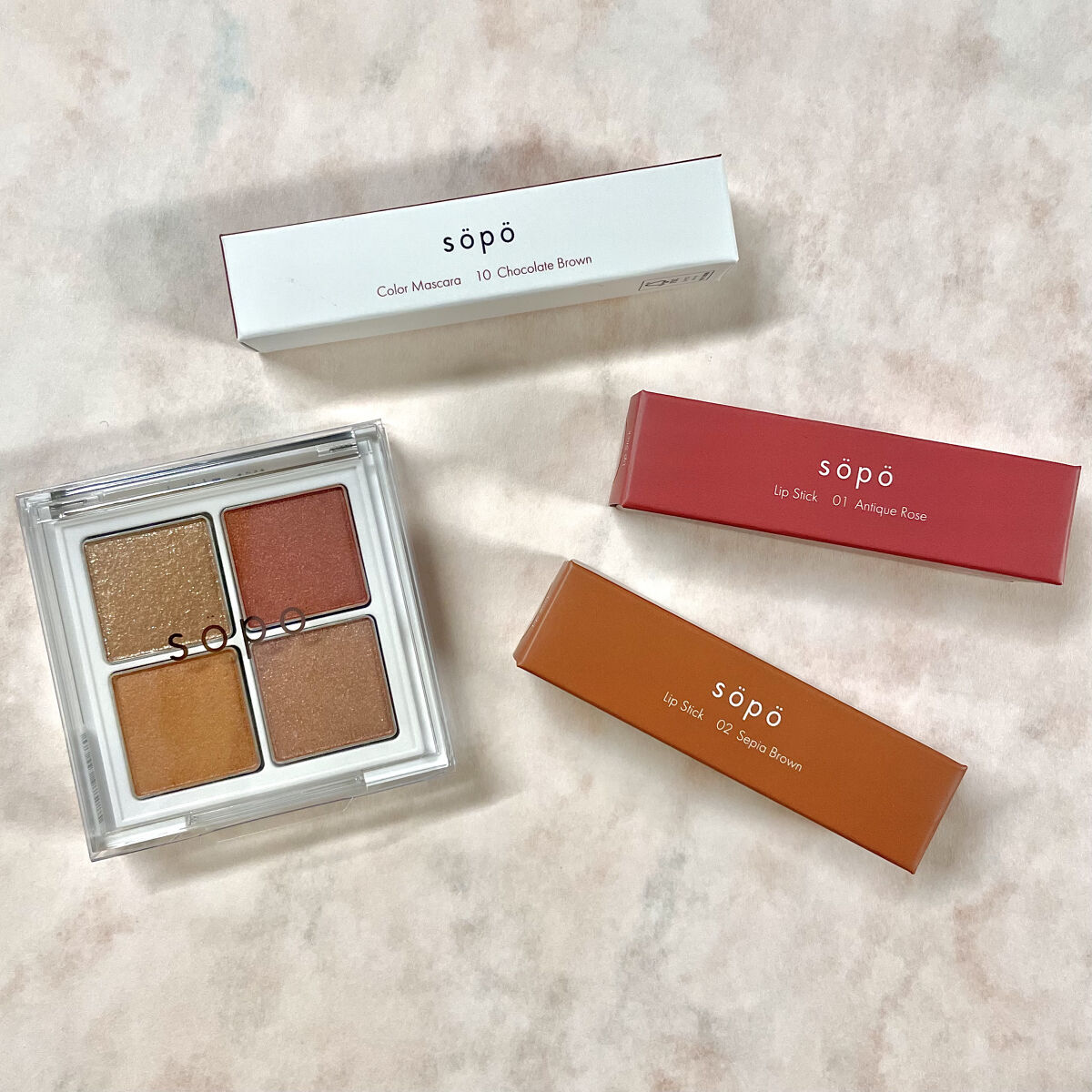 カラーマスカラ/sopo/マスカラを使ったクチコミ（1枚目）