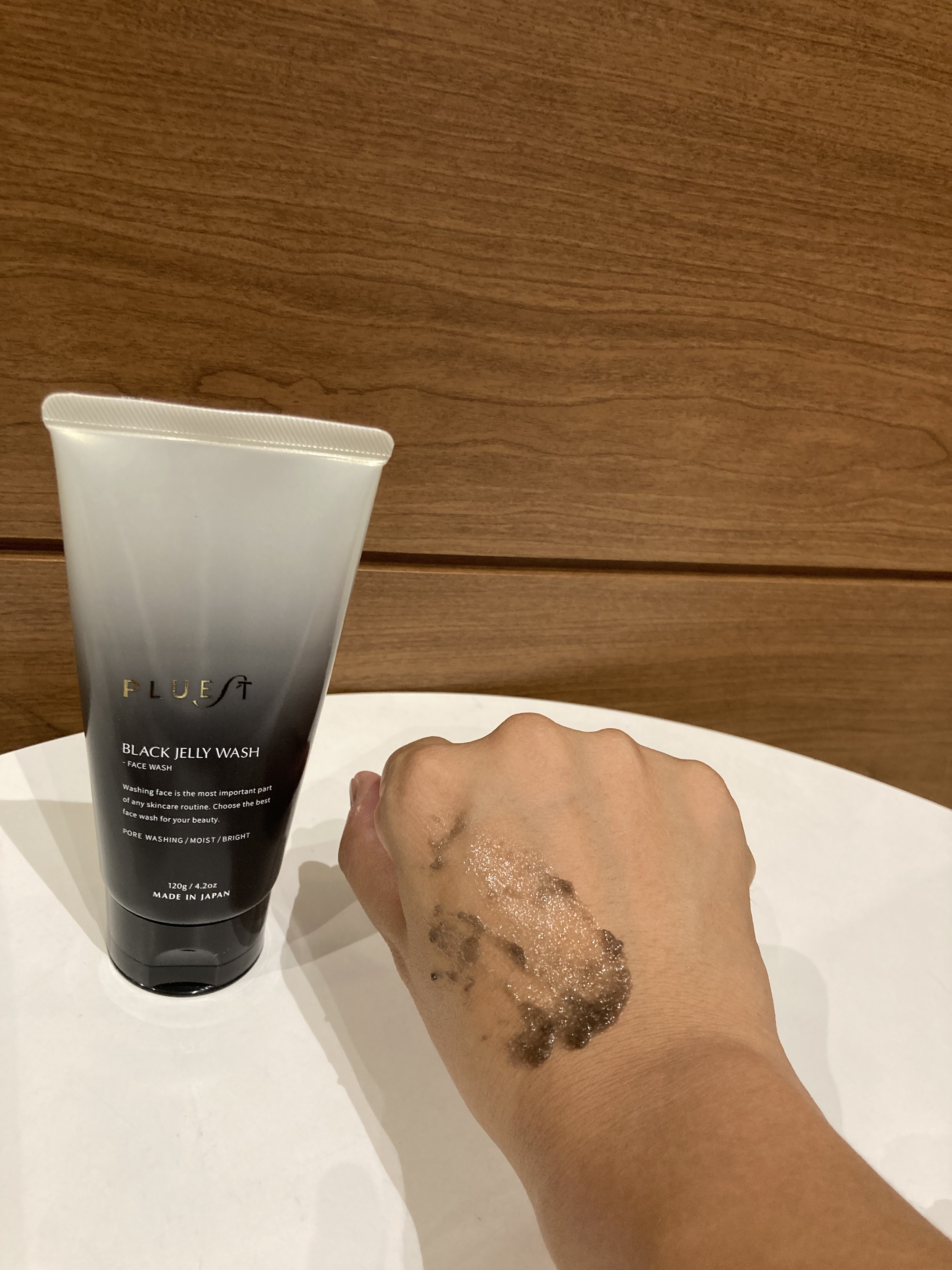 BLACK JELLY WASH（ブラックジェリーウォッシュ）/PLUEST/その他洗顔料を使ったクチコミ（3枚目）