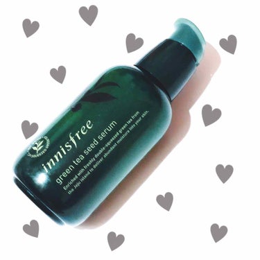 →→Innisfree【イニスフリー】
グリーンティーシードセラム
(((美容液🌱🌱🌱

優しい香りで、敏感肌の私でも使えました
とろっとしたテクスチャーで
プッシュタイプなので量の調節がしやすい！
大