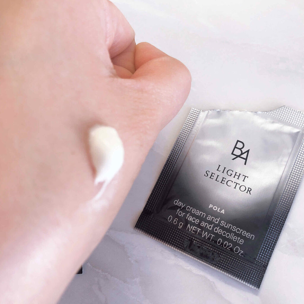 ライト セレクター/B.A/日焼け止めクリームを使ったクチコミ（2枚目）