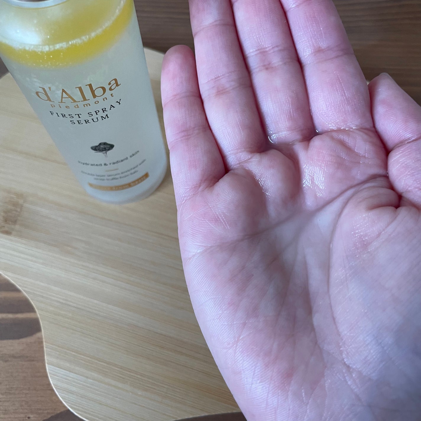 ダルバ ホワイトトリュフファーストスプレーセラム/ダルバ/ミスト状化粧水を使ったクチコミ(4枚目)