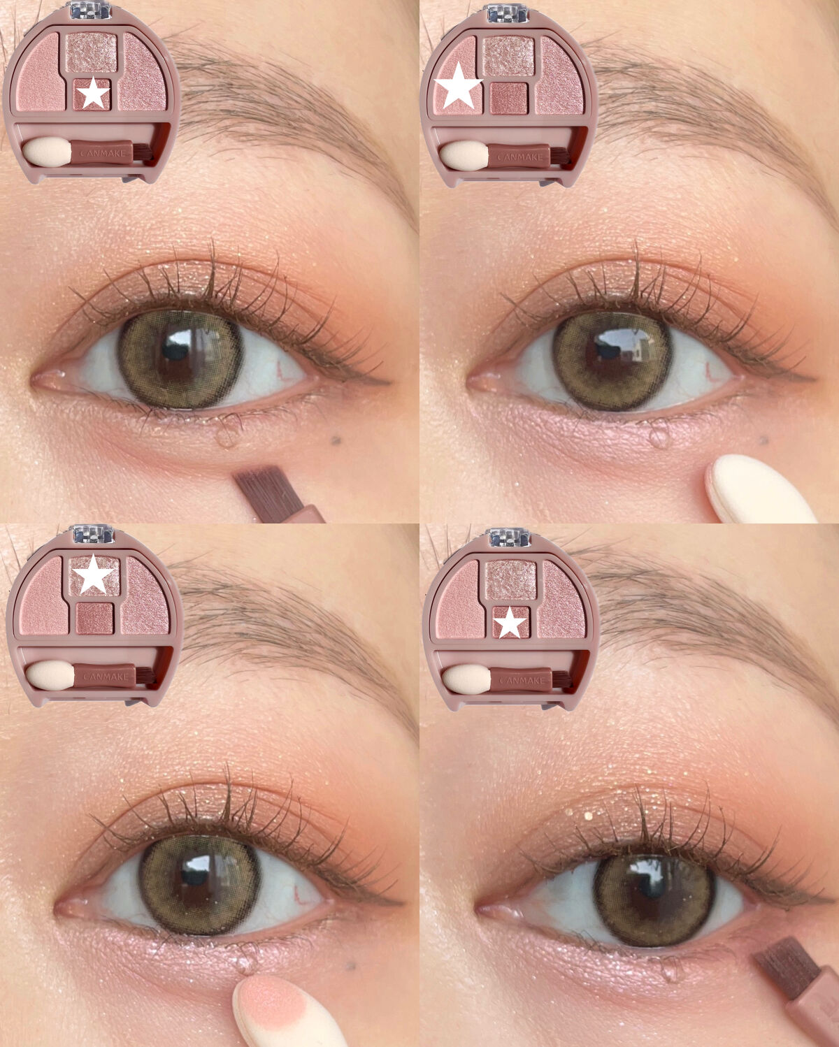 プランぷくコーデアイズ/キャンメイク/パウダーアイシャドウを使ったクチコミ（3枚目）